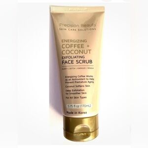 Precision Beauty Coffee Coconut Face Scrub Sealed 5.75oz